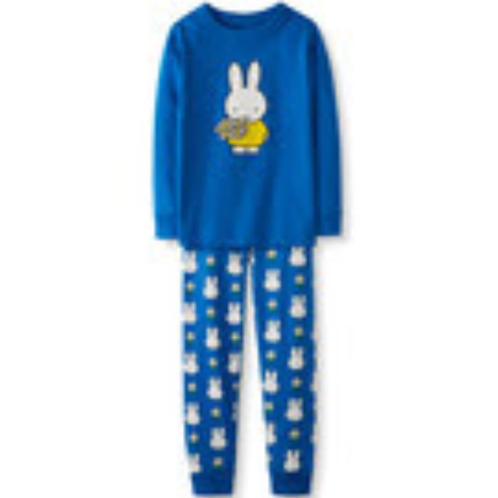 Miffy Long John Pajamas In Organic Cotton